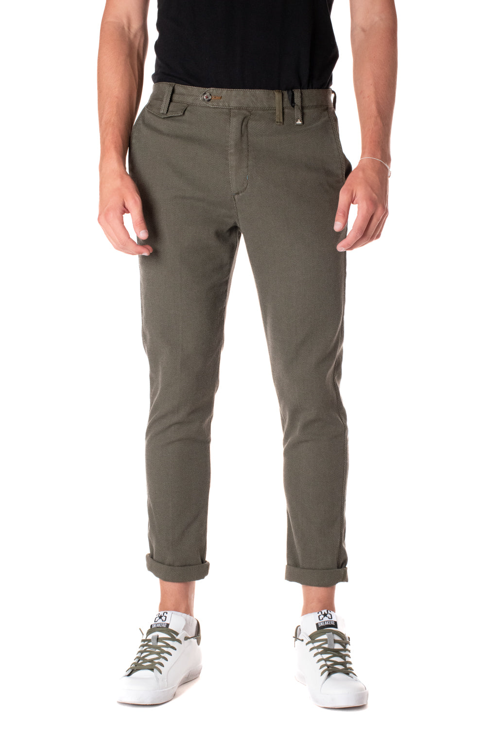Pantalone Chino Uomo M2461091VERDE BERNA