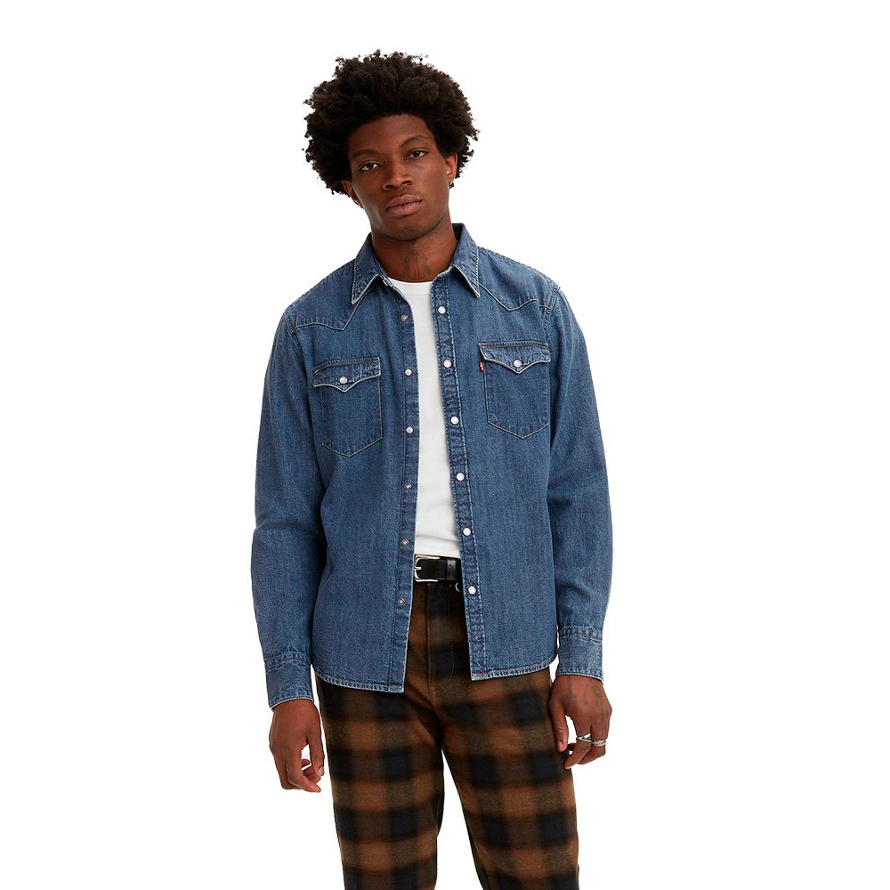 Camicia Western Barstow Uomo blu 85744-0041BLU LEVIS
