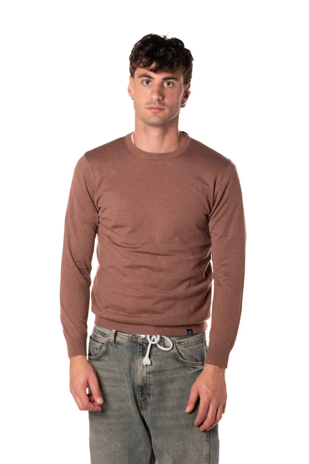 Maglia Lana Uomo MV-040CACAO TELAMIRA