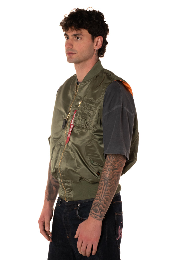 Gilet Ma-1 Uomo F156146VERDE ALPHA INDUSTRIES