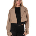 Trench Crop Donna LC240431BEIGE LUMINA