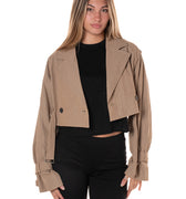 Trench Crop Donna LC240431BEIGE LUMINA