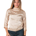 Blusa Collo Alto Donna 