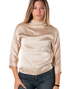 Blusa Collo Alto Donna 