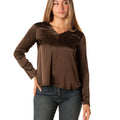 Blusa Scollo V Donna 