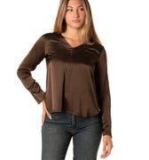 Blusa Scollo V Donna 