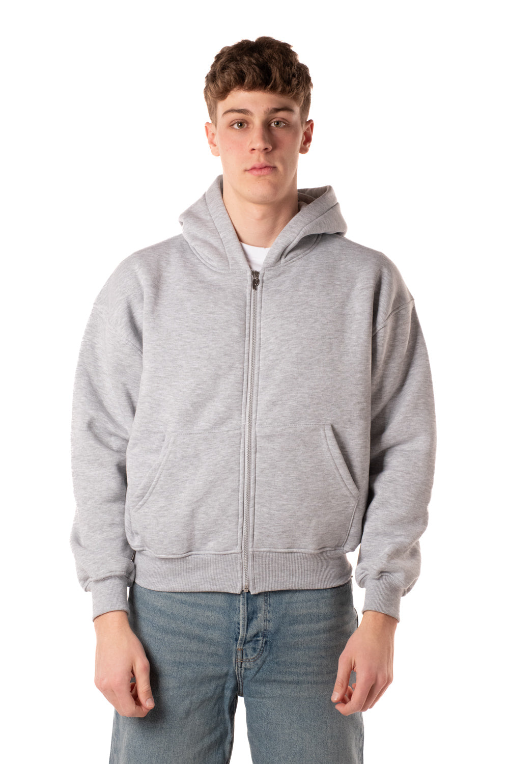 Felpa Zip Boxy Uomo 