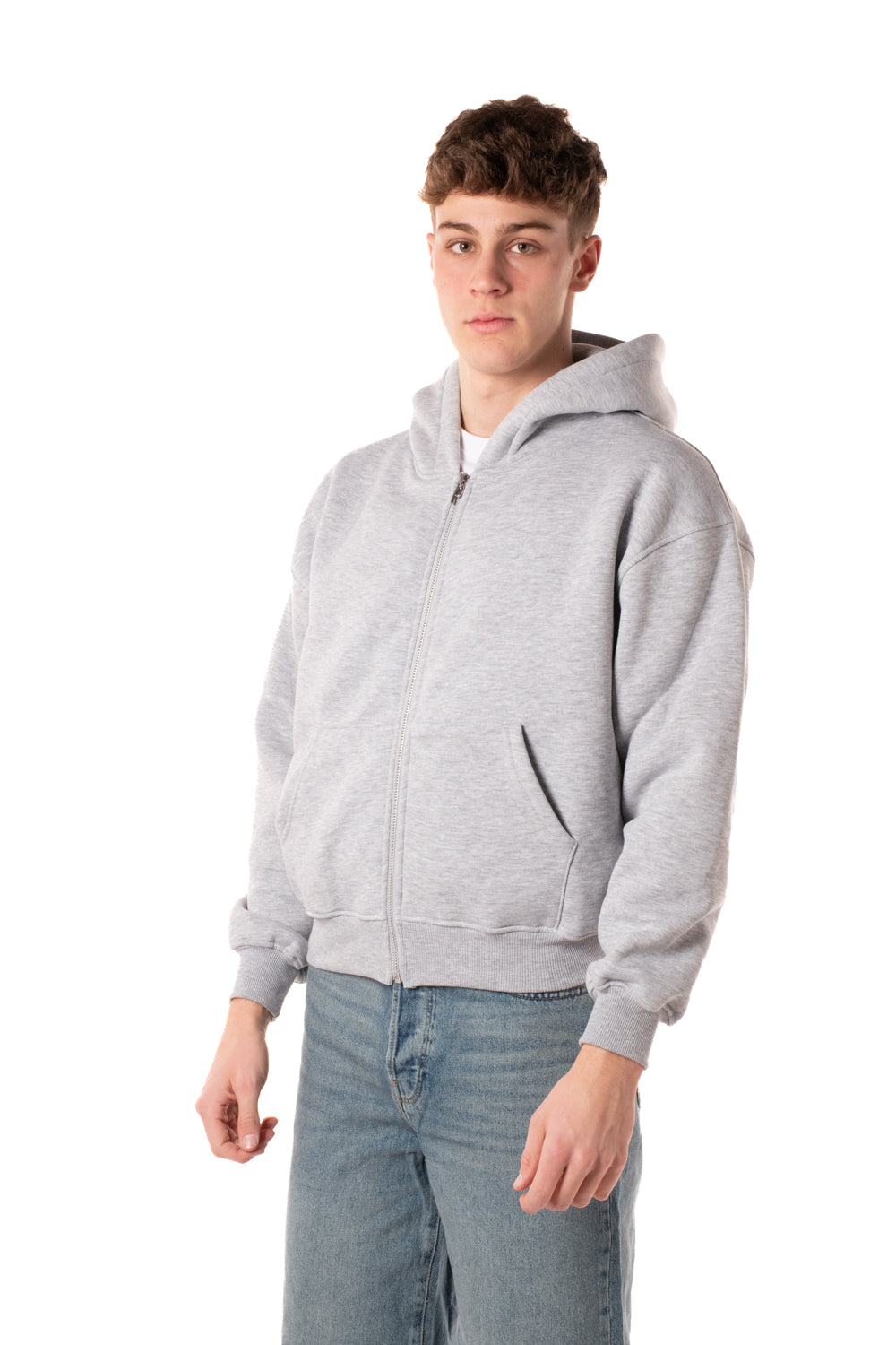 Felpa Zip Boxy Uomo 
