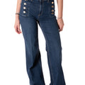 Jeans Wide Button Donna 