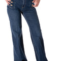Jeans Wide Button Donna 