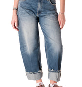 Jeans Risvolti Donna 