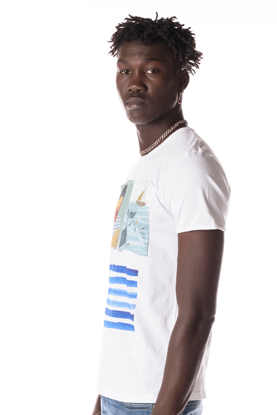Identiko T-shirt  Patch Sailor Uomo PATCH SAILORBIANCO IDENTIKO