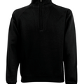 Felpa Zip 1/4 Premium Uomo Nera PREMIUM1/4ZIPNERO FRUIT OF THE LOOM