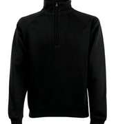 Felpa Zip 1/4 Premium Uomo Nera PREMIUM1/4ZIPNERO FRUIT OF THE LOOM