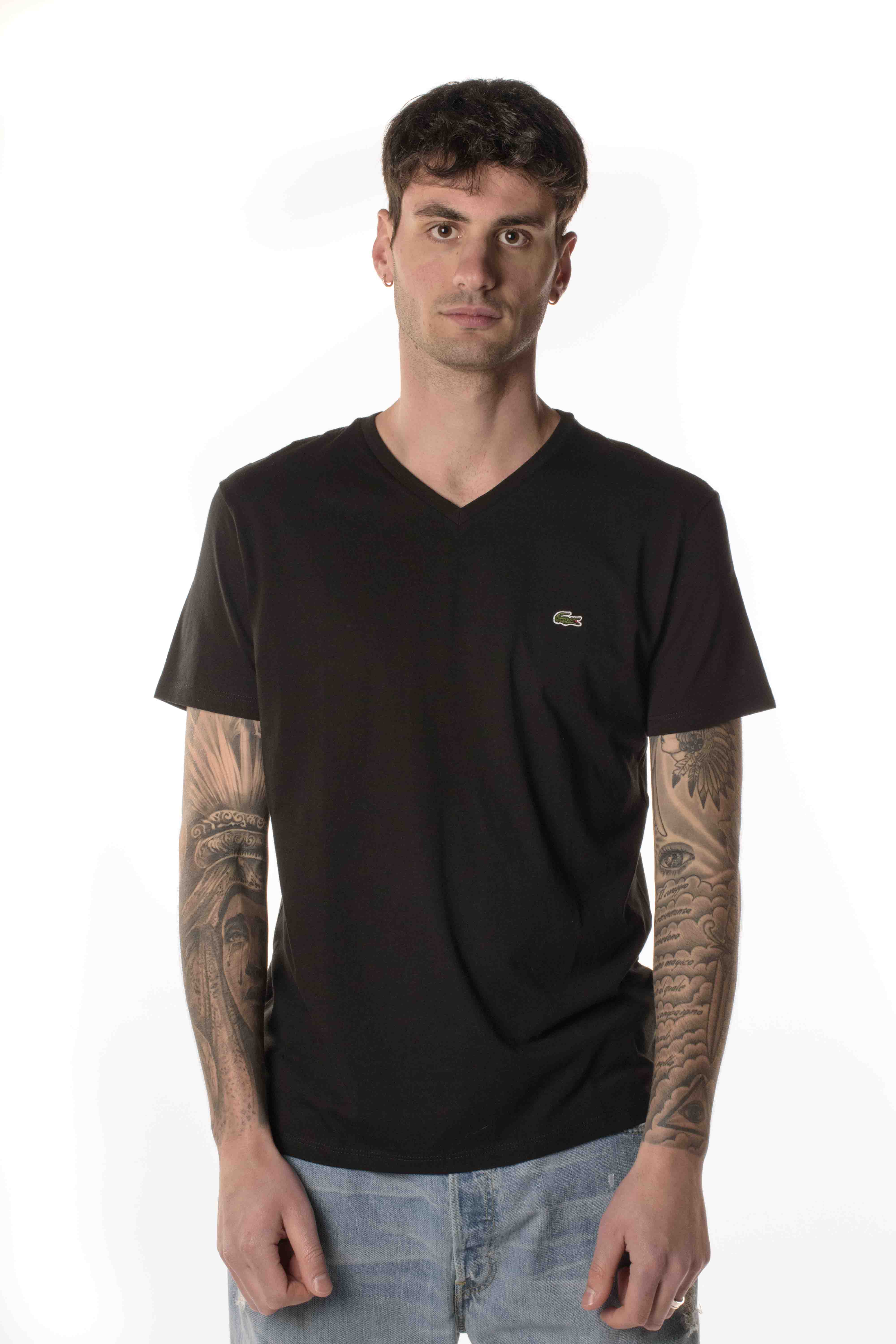 Lacoste Tshirt Scollo V Uomo 