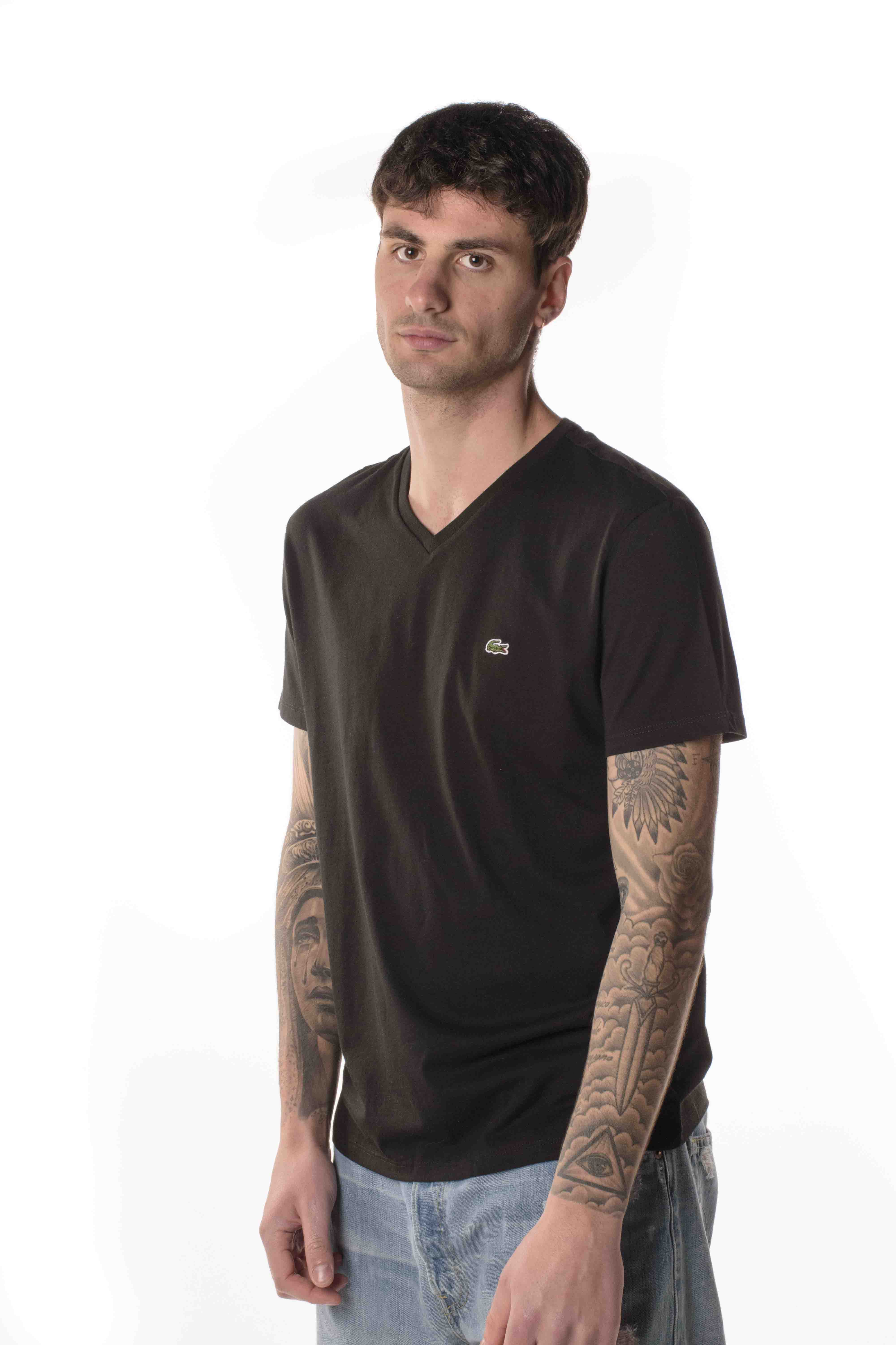 Lacoste Tshirt Scollo V Uomo 