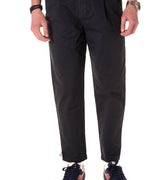 pantalone in cotone uomo navy 243438BLU BERNA