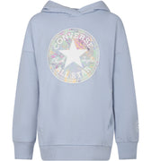 felpa logo bambina celeste 4CF476-GCRCELESTE CONVERSE