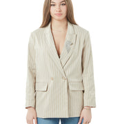 blazer doppiopetto donna beige JGE-L017BEIGE HAVEONE