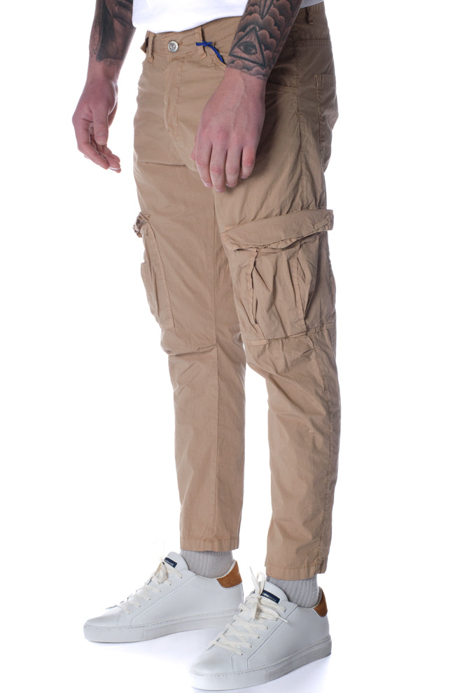 Pantalone Cargo Leggero Uomo Cammello 