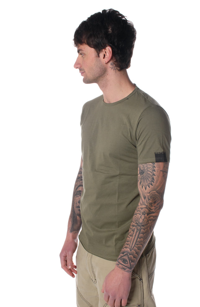 T.Shirt Slim Fit Uomo Verde 