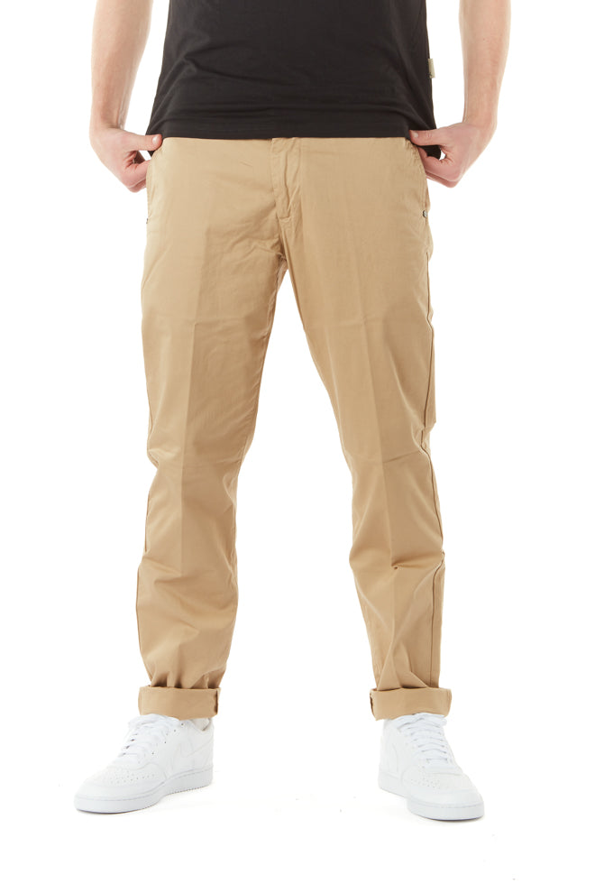 Pantalone Chino Slim Brad Uomo Beige 