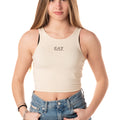 Canotta Logo Donna W000504BEIGE EA7