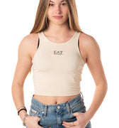 Canotta Logo Donna W000504BEIGE EA7