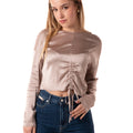 Blusa Satin Donna CWG-013ROSA HAVEONE