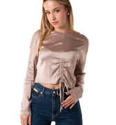 Blusa Satin Donna CWG-013ROSA HAVEONE