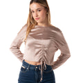 Blusa Satin Donna CWG-013ROSA HAVEONE