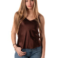 Canotta Satin Donna RWG-N008MARRONE HAVEONE