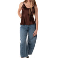 Canotta Satin Donna RWG-N008MARRONE HAVEONE
