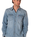 Camicia Western Denim Uomo 85744-0047CELESTE LEVIS