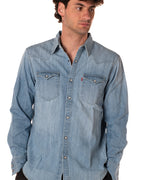Camicia Western Denim Uomo 85744-0047CELESTE LEVIS