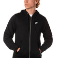 Felpa Zip Club Uomo FN3884NERO NIKE