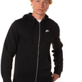 Felpa Zip Club Uomo FN3884NERO NIKE