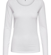 Only T-Shirt Manica Lunga Live Love Donna 15204712BIANCO ONLY