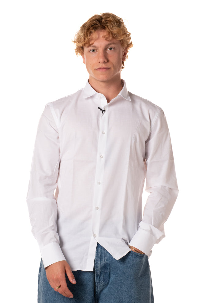 Camicia Oxford Uomo ROUND3BIANCO TELAMIRA