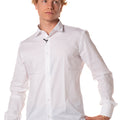 Camicia Oxford Uomo ROUND3BIANCO TELAMIRA