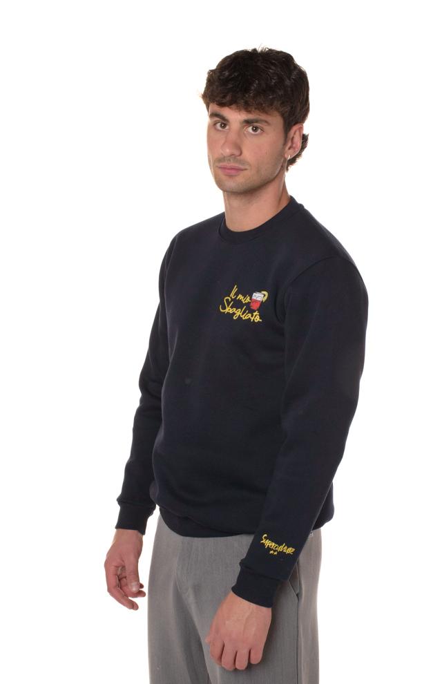 Felpa Negroni Uomo A919BLU SUPERCULTURE