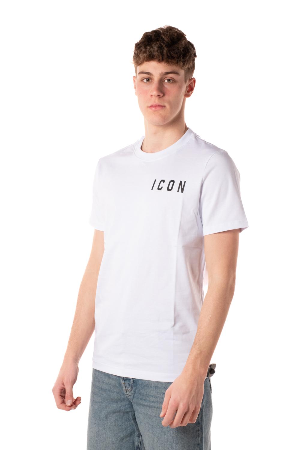 Tshirt Logo Small Uomo IU9019TBIANCO ICON