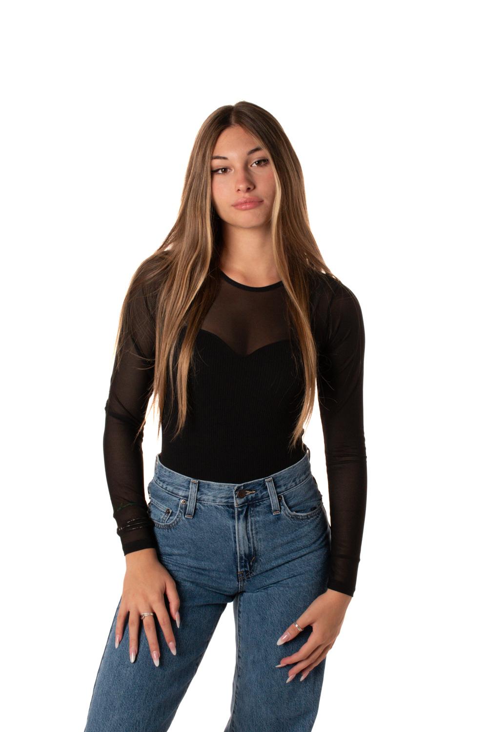 Body Semitrasparente Donna BODYNERO MONIQUE'