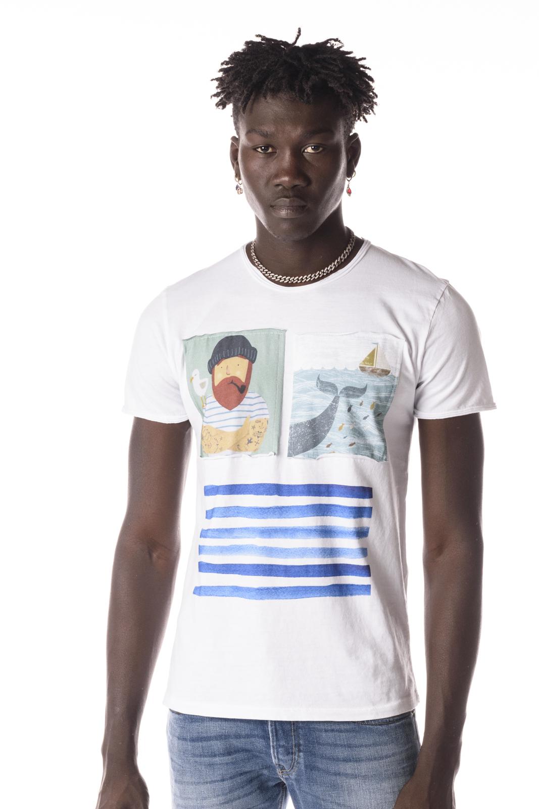 Identiko T-shirt  Patch Sailor Uomo PATCH SAILORBIANCO IDENTIKO