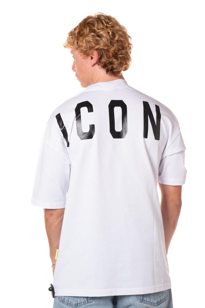 Tshirt Mock Logo Uomo T049BIANCO ICON