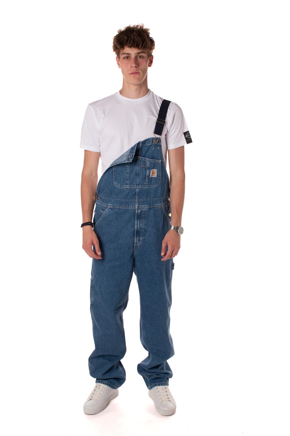 salopette bib overall uomo IO22946BLU CARHARTT