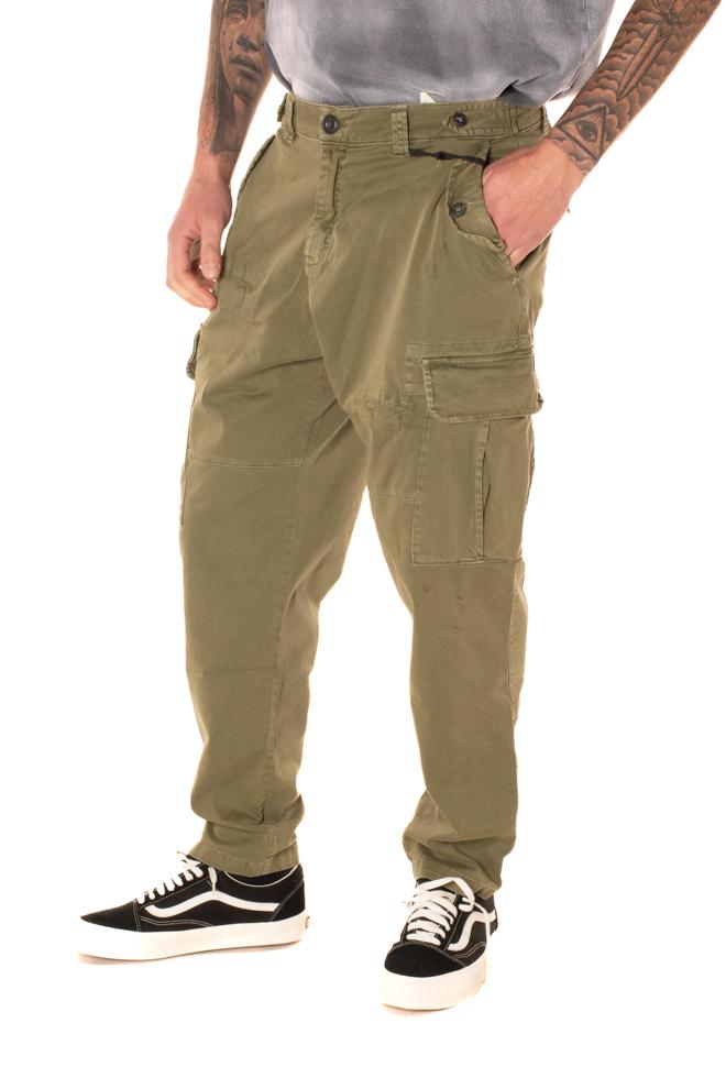 Pantalone Cargo Uomo M252349VERDE BERNA