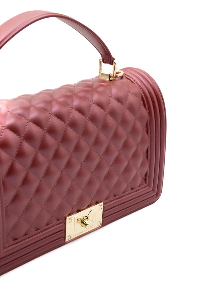 Borsa Flat Square M Donna F.SQUARE MDAHLIA/L.GOLD MARC ELLIS