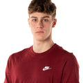 Tshirt Logo Uomo AR4997-677ROSSO NIKE