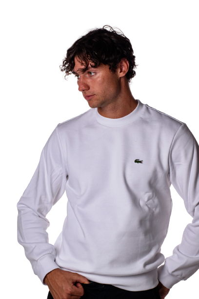 Felpa Girocollo Uomo SH9608BIANCO LACOSTE